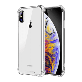 Anti Burst étui transparent pour iPhone X/XS