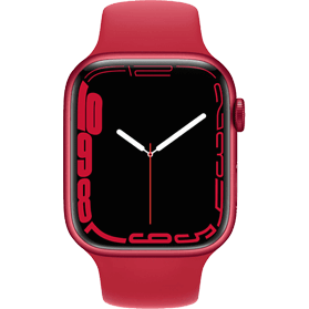 Apple Watch Series 7 45mm aluminium rouge 4G avec bracelet sport rouge