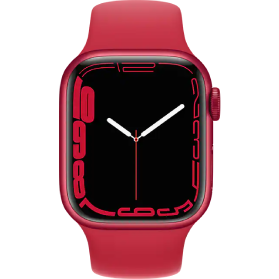 Apple Watch Series 7 41mm aluminium rouge 4G avec bracelet sport rouge