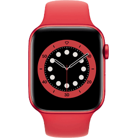 Apple Watch Series 6 40 mm aluminium rouge wifi avec bracelet sport rouge