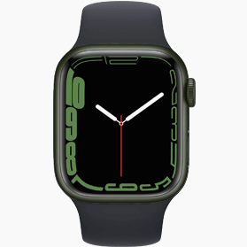 Remis à neuf Apple Watch Series 7 41mm aluminium vert wifi avec bracelet sport vert    