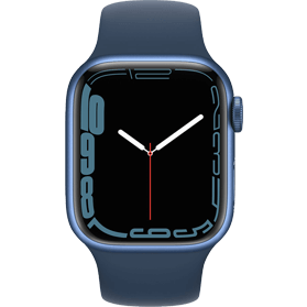 Apple Watch Series 7 41mm aluminium bleu wifi avec bracelet sport bleu