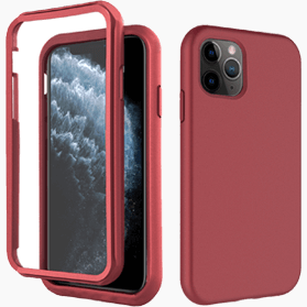 iPhone 11 Pro verre trempé &amp; coque rouge