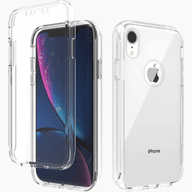 iPhone XR verre trempé &amp; coque transparente